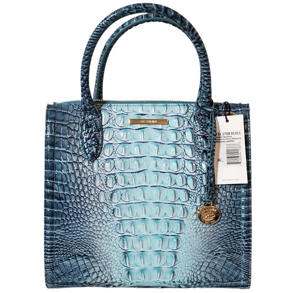 Brahmin Spearmint Blue Caroline Melbourne Satchel Handbag NWT - Picture 10 of 10